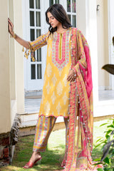 3-PC  Printed Lawn Suit CP6-26 PSOK