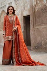 3-PC Embroidered Chiffon Suit  CMA-6-223