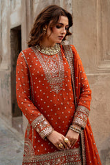 3-PC Embroidered Chiffon Suit  CMA-6-223