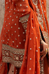 3-PC Embroidered Chiffon Suit  CMA-6-223