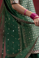 3-PC Embroidered Raw-Silk Suit CMA-6-238