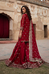 3-PC Embroidered Chiffon Suit  CMA-6-226