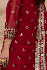 3-PC Embroidered Chiffon Suit  CMA-6-226