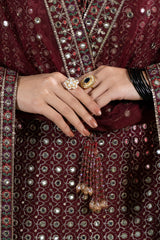 3-PC Embroidered Raw-Silk Suit CMA-6-236