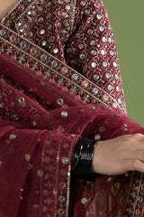 3-PC Embroidered Raw-Silk Suit CMA-6-236