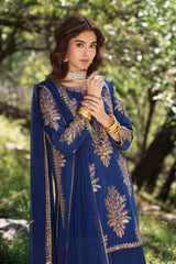 3-PC Stitched Embroidered Raw Silk CMA-6-440