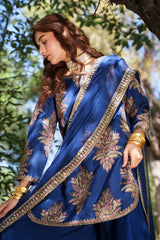 3-PC Stitched Embroidered Raw Silk CMA-6-440