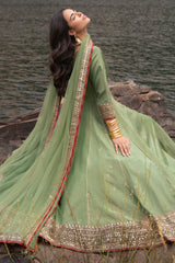 3-PC Stitched Embroidered Raw Silk CMA-6-475