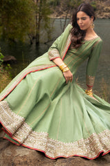 3-PC Stitched Embroidered Raw Silk CMA-6-475