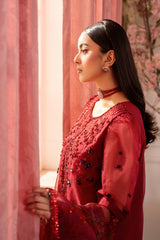 3-PC Embroidered Raw-Silk Suit CMA-5-119