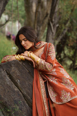 3-PC Embroidered Raw Silk CMA-6-441