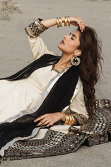 3 Pcs Stitched Raw Silk Pishwas CMA-6-468