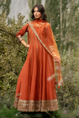 3-PC Stitched Embroidered Raw Silk CMA-6-476