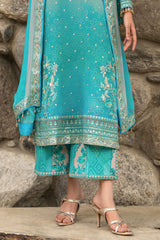 3-PC Unstitched Embroidered Chiffon Collection VSLW6-17 PSOK