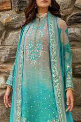 3-PC Unstitched Embroidered Chiffon Collection VSLW6-17 PSOK