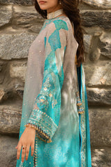 3-PC Unstitched Embroidered Chiffon Collection VSLW6-17 PSOK