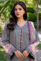 3-PC  Printed Lawn Suit CP6-22 PSOK