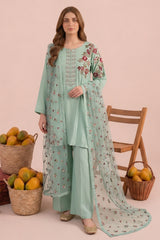 3-PC Stitched Embroidered CMA-6-397
