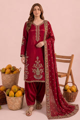 3-PC Stitched Embroidered CMA-6-442