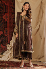 3-PC Embroidered Organza Shirt with Embroidered Organza Dupatta and Trouser CMA-4-089