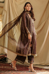 3-PC Embroidered Organza Shirt with Embroidered Organza Dupatta and Trouser CMA-4-089