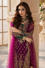 3-Pc Premium Luxury Handwork Chiffon with Premium Embroidered Dupatta Suit  DJW4-08 P