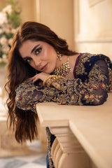 3-Pc Premium Luxury Handwork Chiffon with Premium Embroidered Dupatta Suit DJW4-01 P