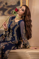 3-Pc Premium Luxury Handwork Chiffon with Premium Embroidered Dupatta Suit DJW4-01 P