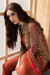 3-Pc Premium Luxury Handwork Chiffon with Premium Embroidered Dupatta Suit DJW4-04 P