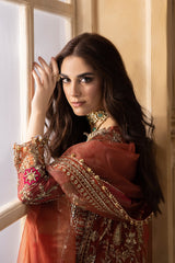 3-Pc Premium Luxury Handwork Chiffon with Premium Embroidered Dupatta Suit DJW4-04 P