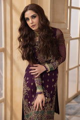 3-Pc Premium Luxury Handwork Chiffon with Premium Embroidered Dupatta Suit DJW4-03 P