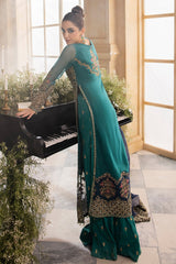 3-Pc Premium Luxury Handwork Chiffon with Premium Embroidered Dupatta Suit DJW4-07 P