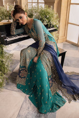 3-Pc Premium Luxury Handwork Chiffon with Premium Embroidered Dupatta Suit DJW4-07 P