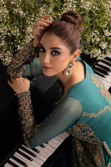 3-Pc Premium Luxury Handwork Chiffon with Premium Embroidered Dupatta Suit DJW4-07 P