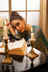 3-Pc Premium Luxury Handwork Chiffon with Premium Embroidered Dupatta Suit DJW4-07 P