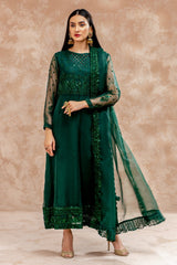 3-PC Embroidered Organza Shirt with Organza Dupatta and Trouser CMA-4-52