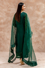 3-PC Embroidered Organza Shirt with Organza Dupatta and Trouser CMA-4-52