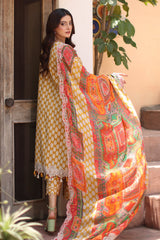 3-PC Stitched Embroidered Lawn  Collection RN6-09 PSOK