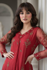 3-PC Embroidered Organza Suit CMA-5-132