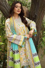 3-PC Stitched Embroidered Lawn  Collection RN6-05 PSOK