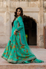 3-PC Embroidered Raw-Silk Suit CMA-5-242
