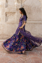 3-PC Embroidered Raw-Silk Suit CMA-5-040