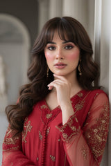 3-PC Embroidered Organza Suit CMA-5-132