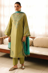 3-PC Embroidered Zarri Lawn  CMA-6-286