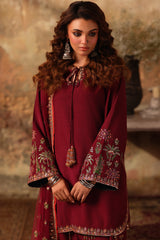 3-PC Embroidered Raw-Silk Suit CMA-5-068