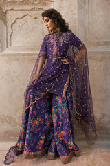 3-PC Embroidered Raw-Silk Suit CMA-5-040
