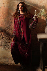 3-PC Embroidered Raw-Silk Suit CMA-5-068