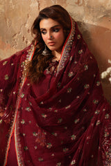 3-PC Embroidered Raw-Silk Suit CMA-5-068