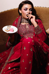 3-PC Embroidered Raw-Silk Suit CMA-5-093A