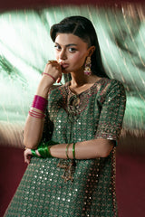 3-PC Embroidered Raw-Silk Suit CMA-6-238